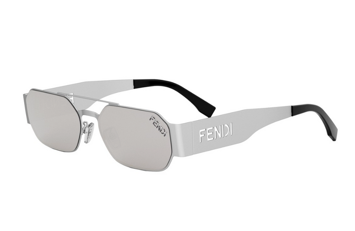 小物 Fendi Ladies Sunglasses FENDI FENDIGRAPHY HOBO Logo 40065 Purple Gold Fashion Square